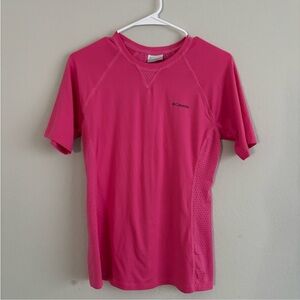 Columbia Bright Pink Women's Athletic Crew Tee